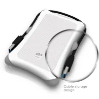 Silicon Power Armor A30 hard-disk-uri externe 1000 Giga Bites Alb