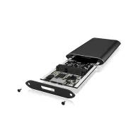 ICY BOX IB-182AMU3 Carcasă SSD Negru 2.5"