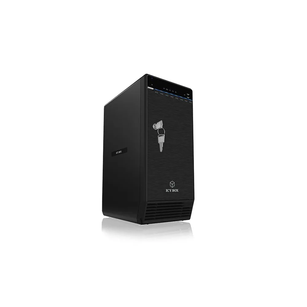 ICY BOX IB-3780-C31 Cutie protecție HDD SSD Negru 2.5 3.5"