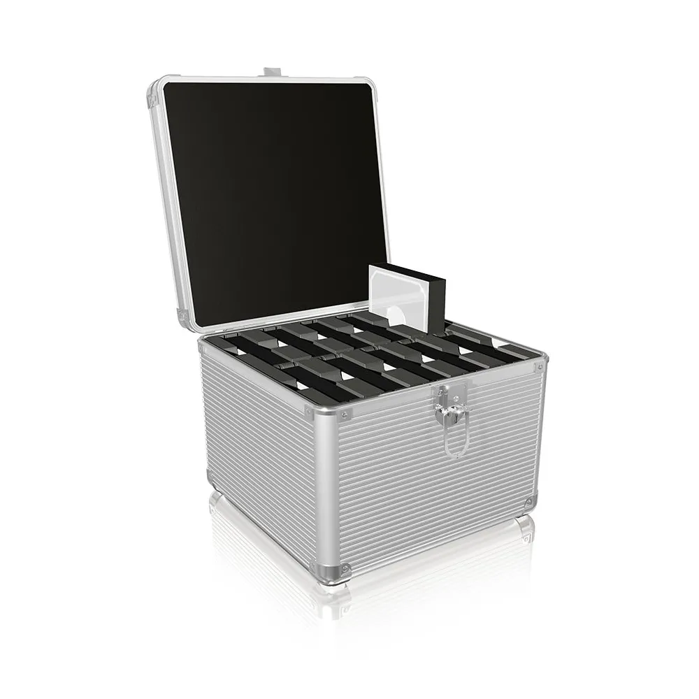 ICY BOX IB-AC628 Valiză Metal, Din material plastic Argint