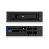 ICY BOX IB-129SSK-B 13,3 cm (5.25") Cadru cu fațete Negru