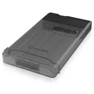 ICY BOX IB-235-U3 carcasă disc memorie Cutie protecție HDD SSD Negru 2.5"
