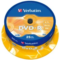 DVD-R Verbatim 16x, 4.7GB, 25 buc, SpindleDVD-R Verbatim 16x, 4.7GB, 25 buc, Spindle