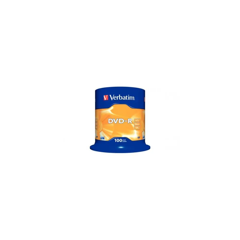 DVD-R Verbatim 16X, 4.7GB, 100 buc, Spindle