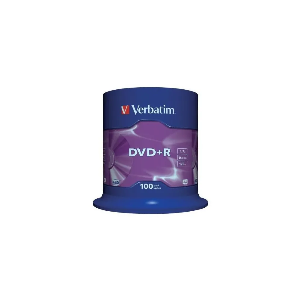DVD+R Verbatim 43551, 16x, 4.7GB, Matt Silver