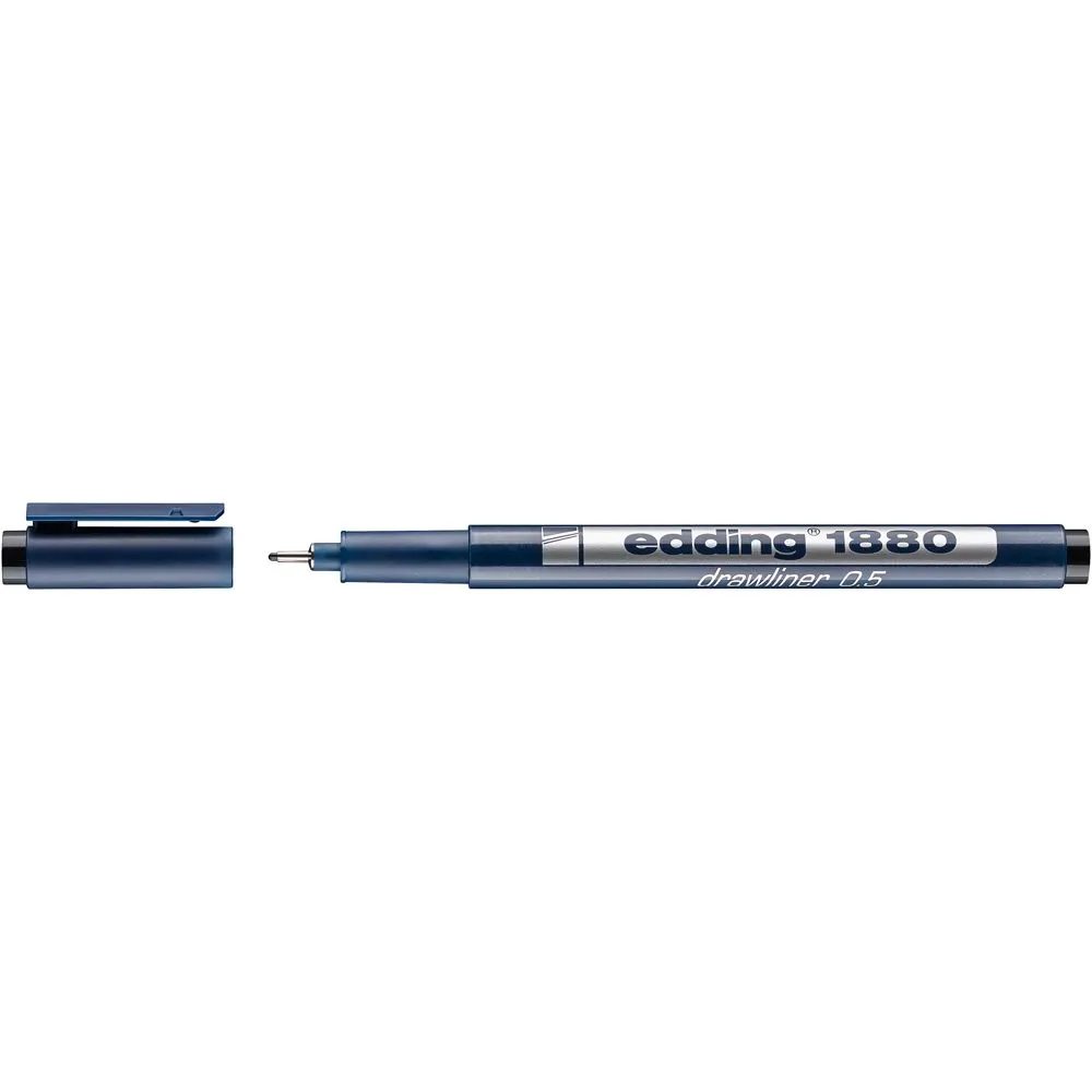 Liner edding 1880 desen tehnic varf 0.5 mm negru