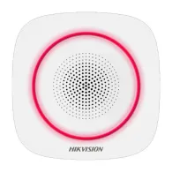 Sirena de interior AX Pro Hikvision DS-PS1-I-WE-R, LED rosu, 110dB, alb