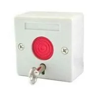 Buton panica BT-27, plastic, alb