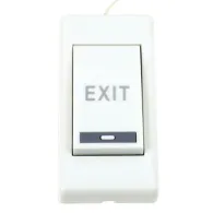 Buton de iesire aplicabil Csaccess, plastic, alb