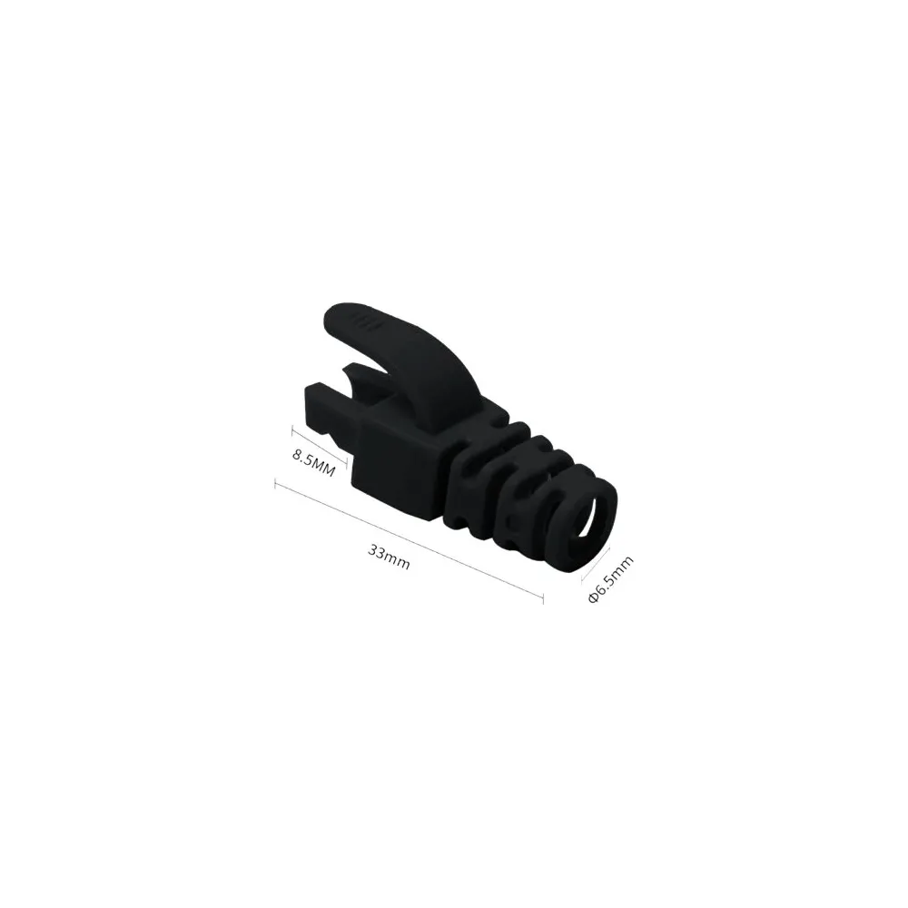 Manson protectie mufa rj45, Asytech, negru (100buc)