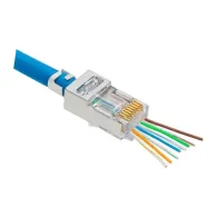 Mufa rj-45 ftp cat.5e ez passthrough ecranata (100