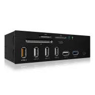 ICY BOX IB-867A cititoare de carduri USB Intern Negru