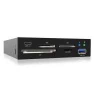 ICY BOX IB-865a cititoare de carduri USB 3.2 Gen 1 (3.1 Gen 1) Intern Negru