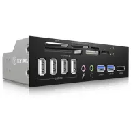 ICY BOX IB-863a-B cititoare de carduri Intern Negru