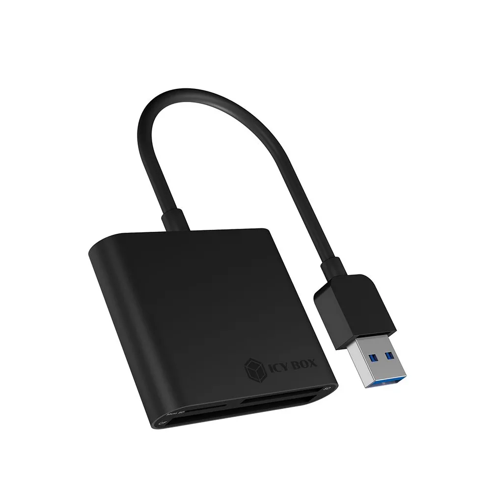 ICY BOX IB-CR301-U3 cititoare de carduri USB 3.2 Gen 1 (3.1 Gen 1) Negru