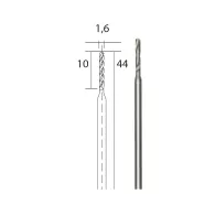 Set 3 burghie hss 1.6mm  proxxon 28858