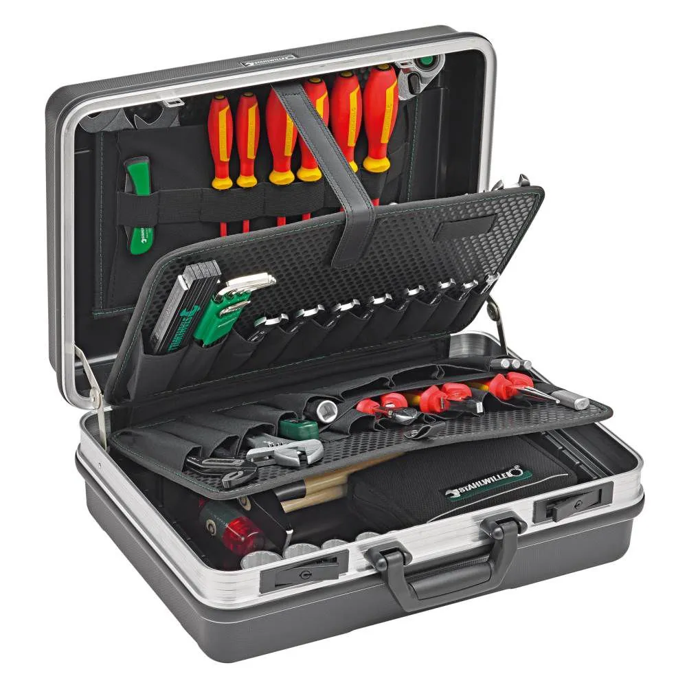 Cutie cu troliu cu sortiment de 88 de scule stahlw