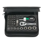 Set 1/4 de 21 biti 8 tubulare + clichet si adaptor