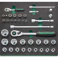 Set de 38 de scule 1/2 + 1/4 tcs 1821/38