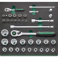 Set de 38 de scule 1/2 + 1/4 tcs 1821/38