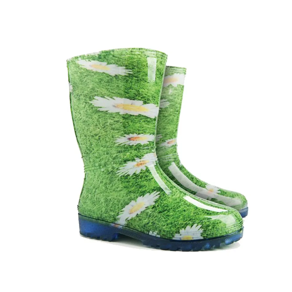 Cizma pvc cu model tip floral (dama) - 38/39