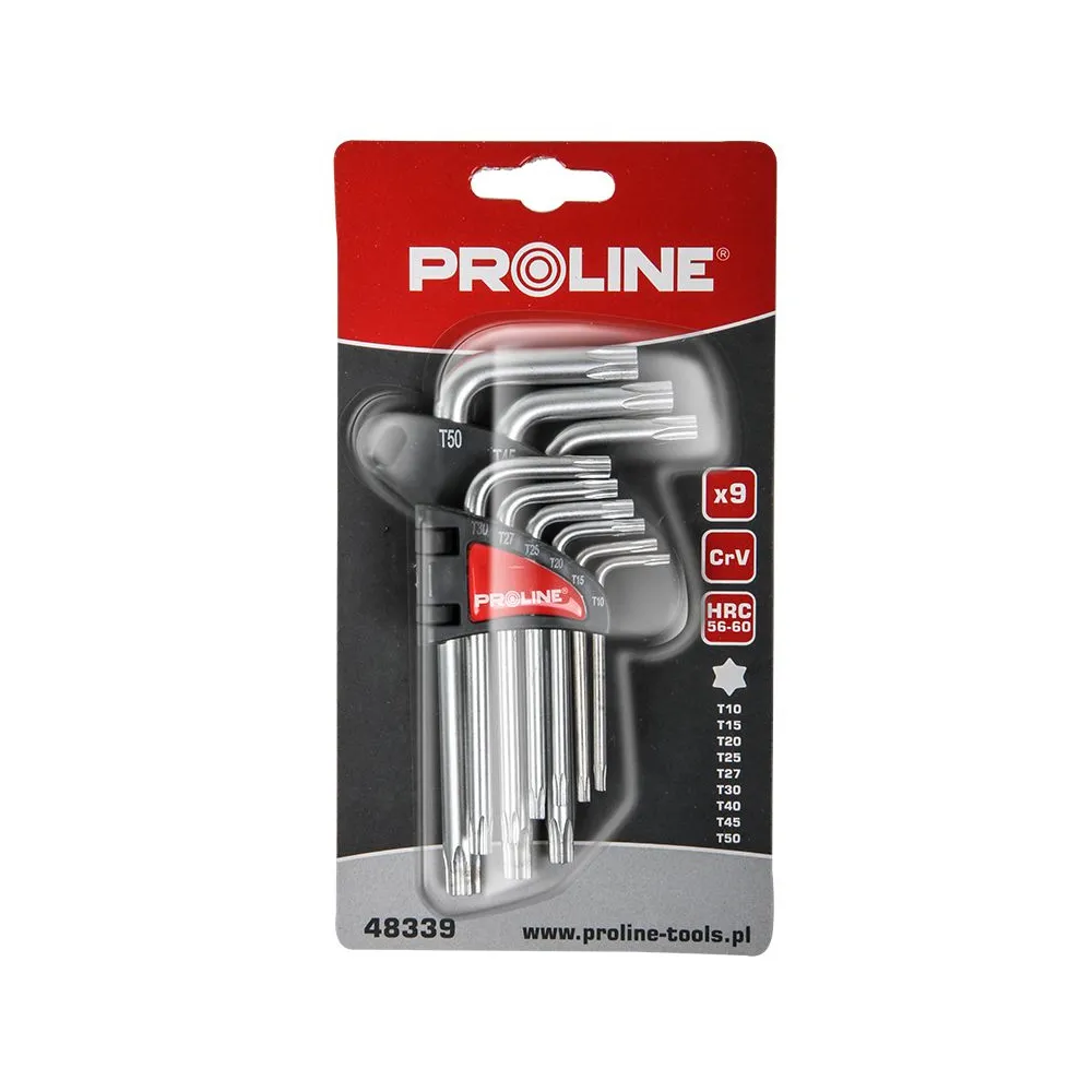 Set chei negative cr-va torx t10-t50 - 9p.