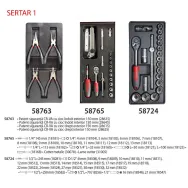 Dulap scule echipat 688x458x735mm / 5 sertare - 19