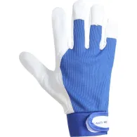 Manusa piele ovina / albastru-alb - 9