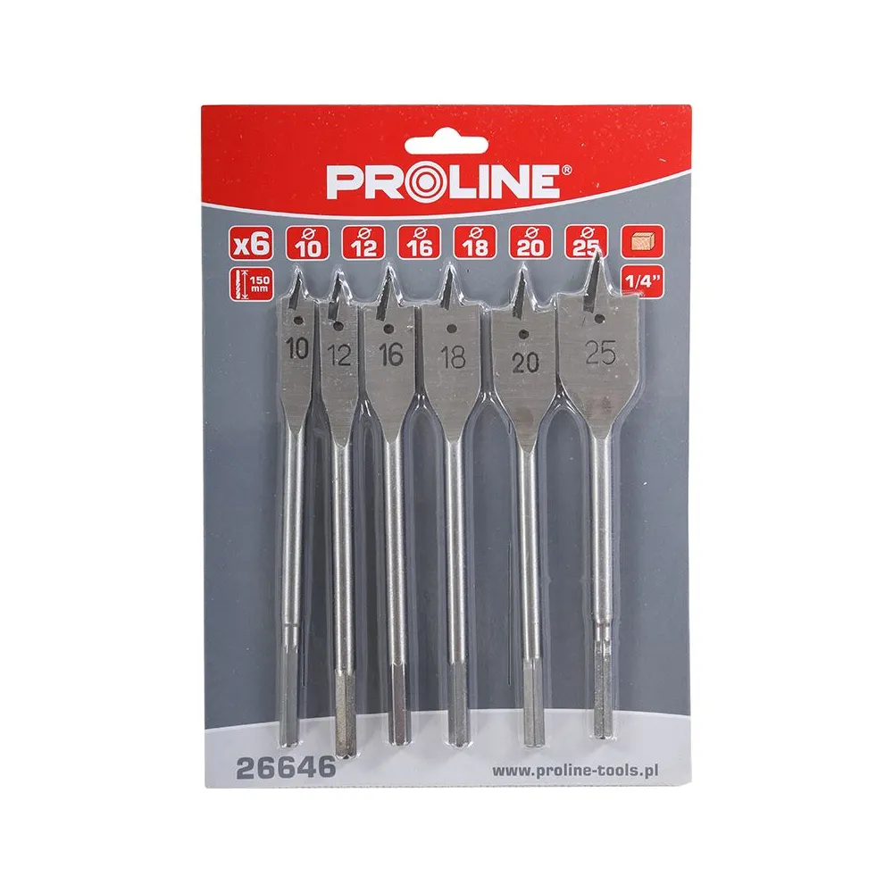 Set burghie lemn plate 10-25mm - 6p.