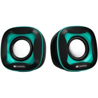 Usb 2.0 speaker black+light blue 7472c 2*3w 4 ohm abs Canyon - 1