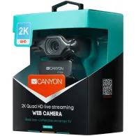 Canyon 2k ultra full hd 3.2mega webcam with usb2.0 connector Canyon - 1