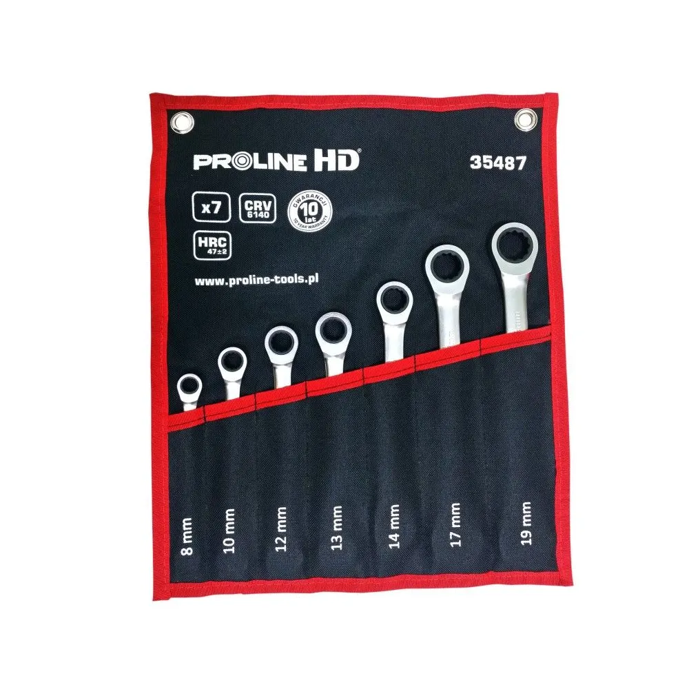 Set chei combinate cu clichet cr-va hd 8-19mm - 7p