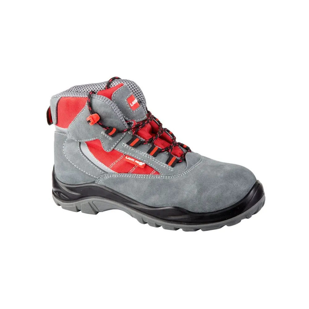 Bocanc piele-intoarsa-tesut / gri-rosu (s1psrc) -