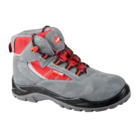 Bocanc piele-intoarsa-tesut / gri-rosu (s1psrc) -