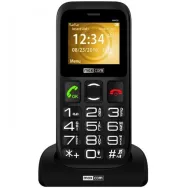 Telefon mobil Maxcom MM426, Dual SIM, 2G, Negru + stand incarcare