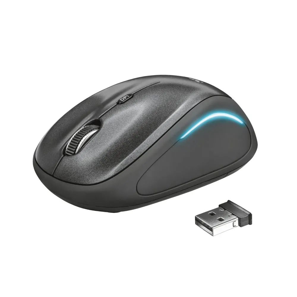 Trust Yvi FX mouse-uri Ambidextru RF fără fir Optice 1600 DPI