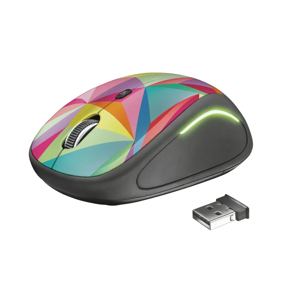 Trust Yvi FX mouse-uri Ambidextru RF fără fir Optice 1600 DPI