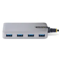StarTech.com 5G4AB-USB-A-HUB hub-uri de interfață USB 3.2 Gen 1 (3.1 Gen 1) Type-A 5000 Mbit s Gri
