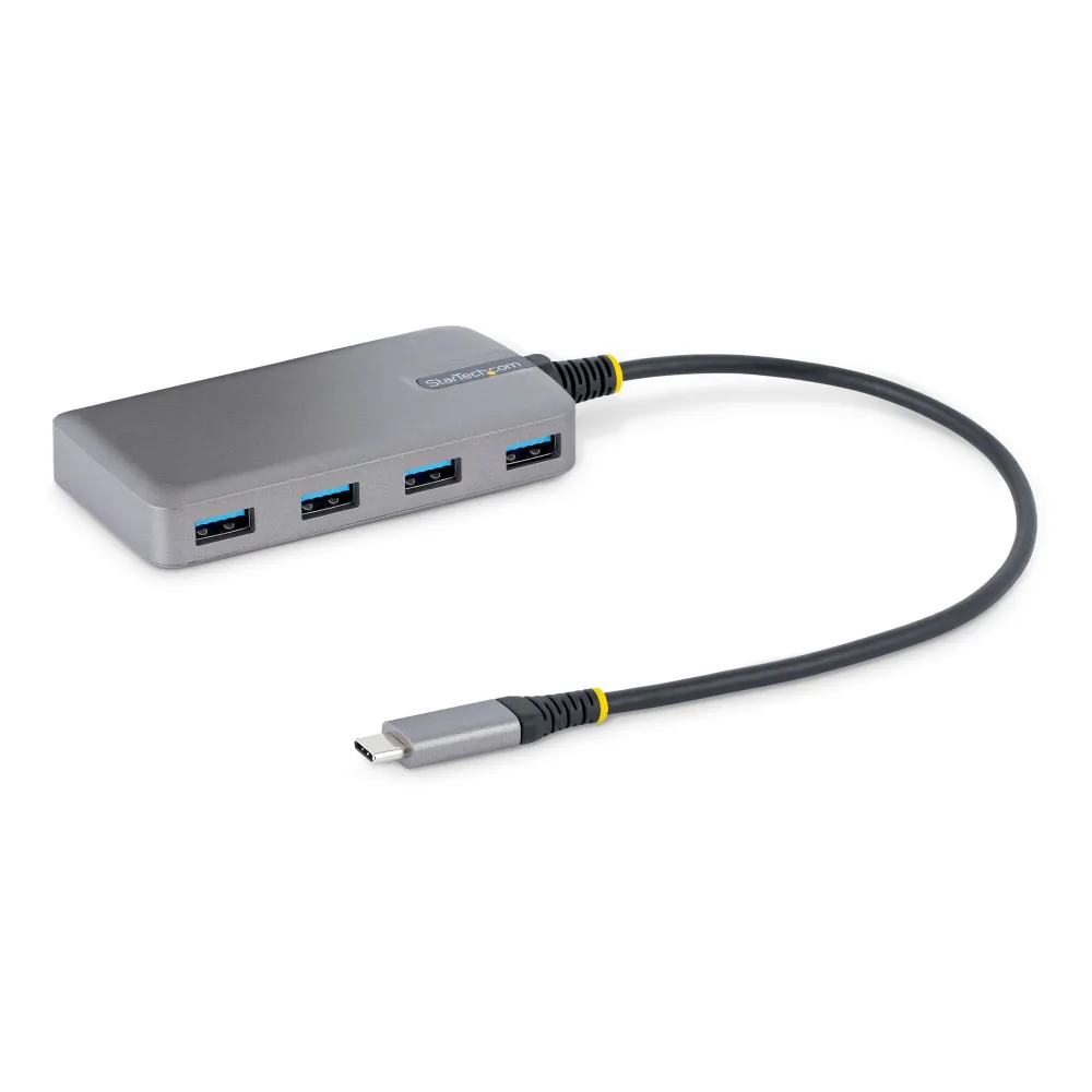 StarTech.com 5G4AB-USB-C-HUB hub-uri de interfață USB 3.2 Gen 1 (3.1 Gen 1) Type-C 5000 Mbit s Gri