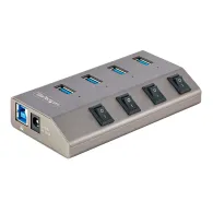 StarTech.com 5G4AIBS-USB-HUB-EU hub-uri de interfață USB 3.2 Gen 1 (3.1 Gen 1) Type-B 5000 Mbit s Gri