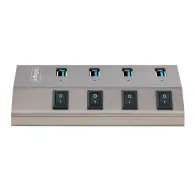 StarTech.com 5G4AIBS-USB-HUB-EU hub-uri de interfață USB 3.2 Gen 1 (3.1 Gen 1) Type-B 5000 Mbit s Gri