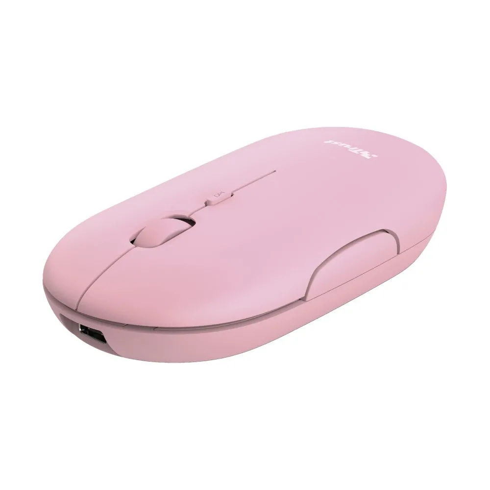 Trust Puck mouse-uri Ambidextru RF Wireless + Bluetooth Optice 1600 DPI