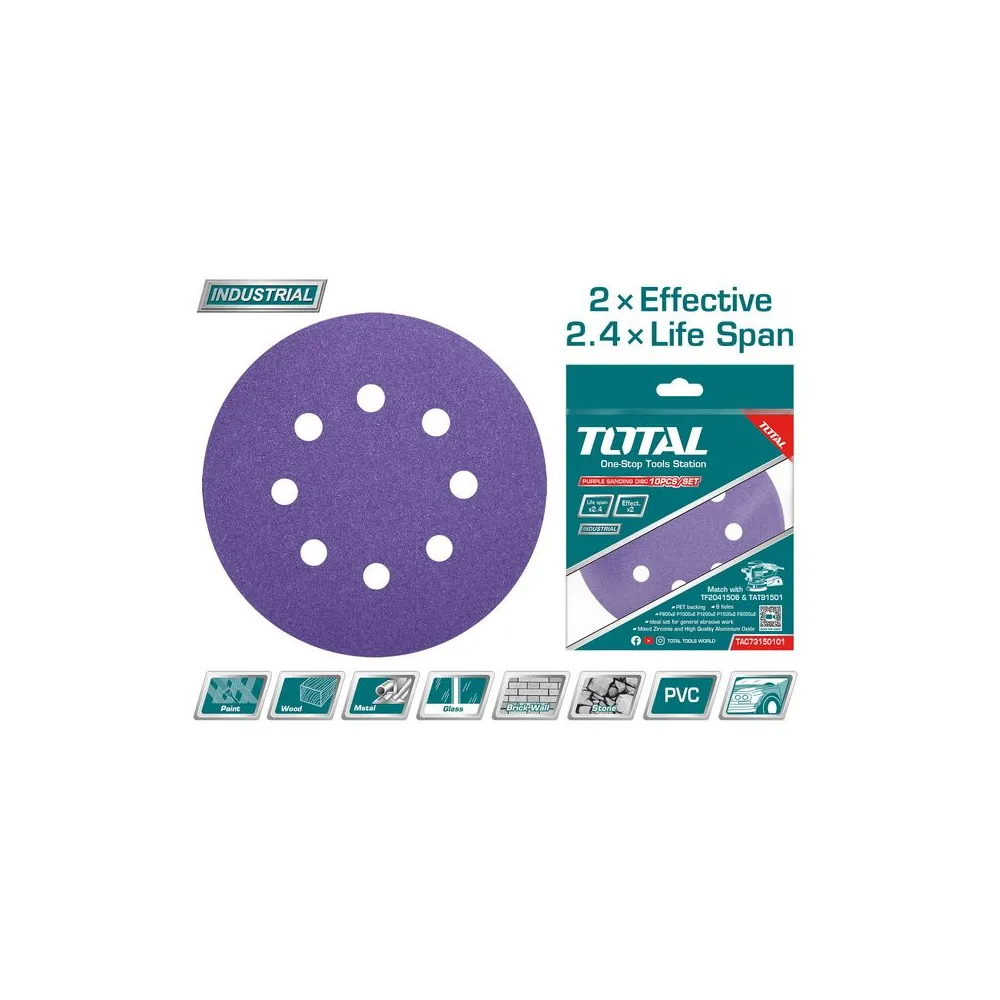 Total - disc hartie abraziva 150mm