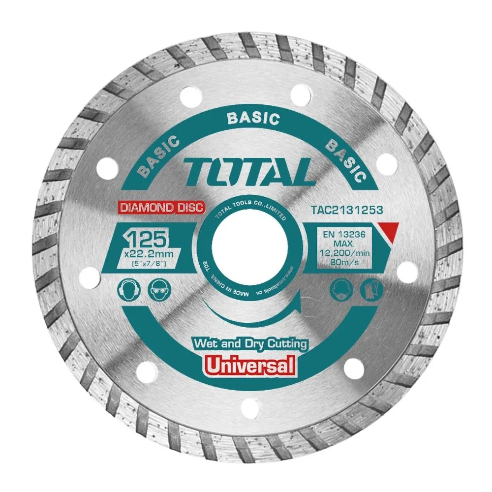 Total - disc debitare beton - 125mm