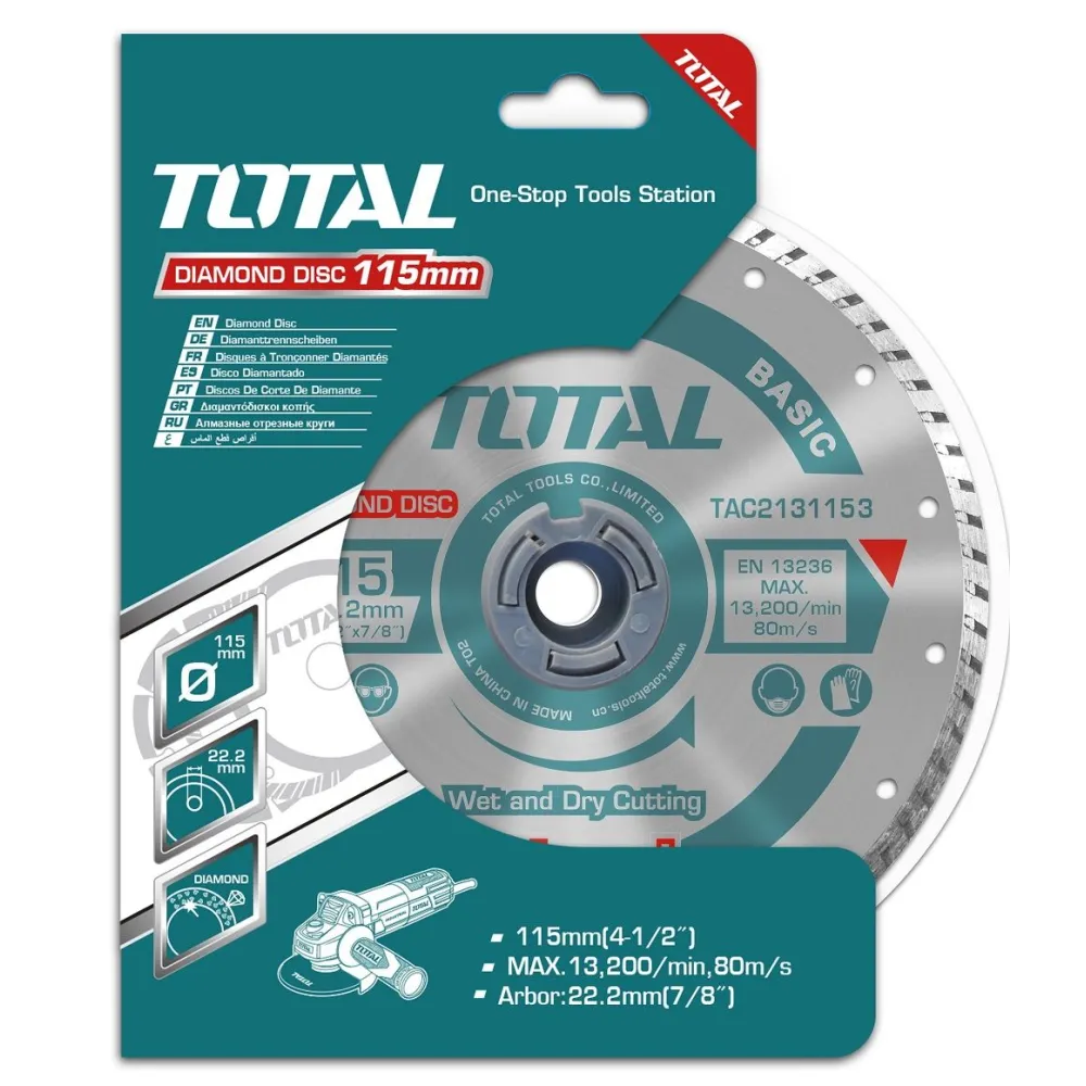 Total - disc debitare beton - 115mm