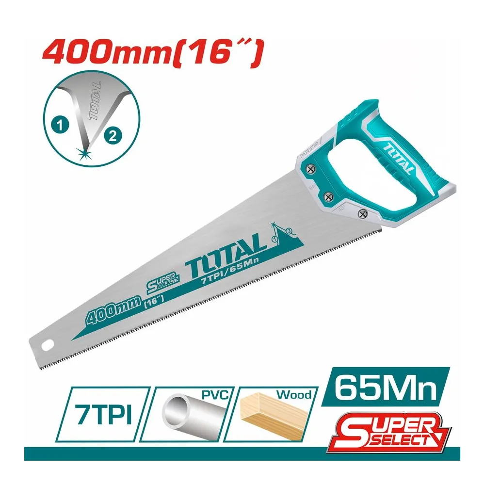 Total - fierastrau pentru lemn - 400mm / 16