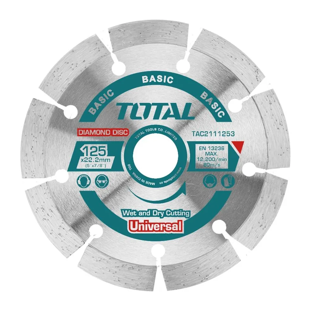 Total - disc debitare beton - 125mm