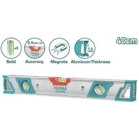 Total - nivela magnetica cu bula - 40cm (industria