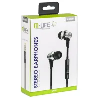 Casti audio metalice cu microfon jack 3.5 m-l