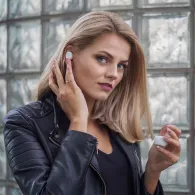 Casti bluetooth 5.0 tws white sencor